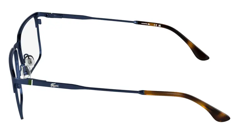 Uomo Lacoste L2321 424 Montature da vista Metallo Blu Squadrata Normale miniatura 3