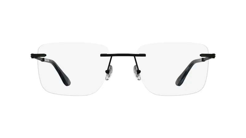 Uomo Lacoste L2324 002 Montature da vista Metallo Nero Squadrata Normale miniatura 2