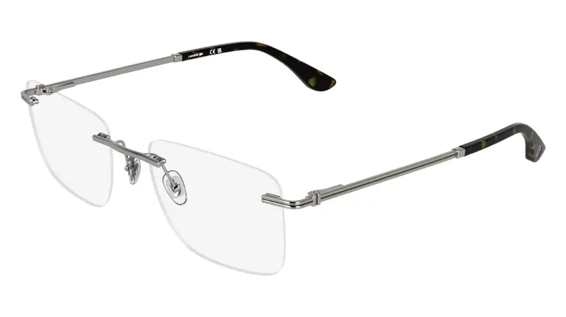 Uomo Lacoste L2324 033 Montature da vista Metallo Canna di fucile Squadrata Normale