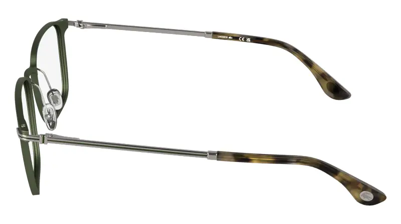 Uomo Lacoste L2325 275 Montature da vista Metallo Verde Squadrata Normale miniatura 3