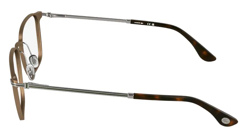 Uomo Lacoste L2325 750 Montature da vista Metallo Oro Squadrata Normale miniatura 3