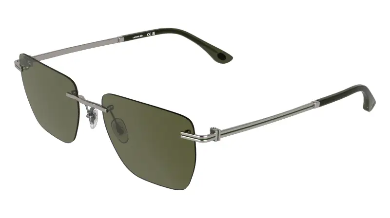 Uomo Lacoste L282S 033 Occhiali da sole Metallo Squadrata Normale