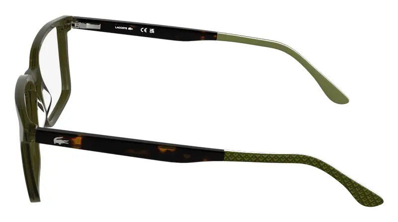 Uomo Lacoste L2992 275 Montature da vista Acetato Verde Squadrata Normale miniatura 3