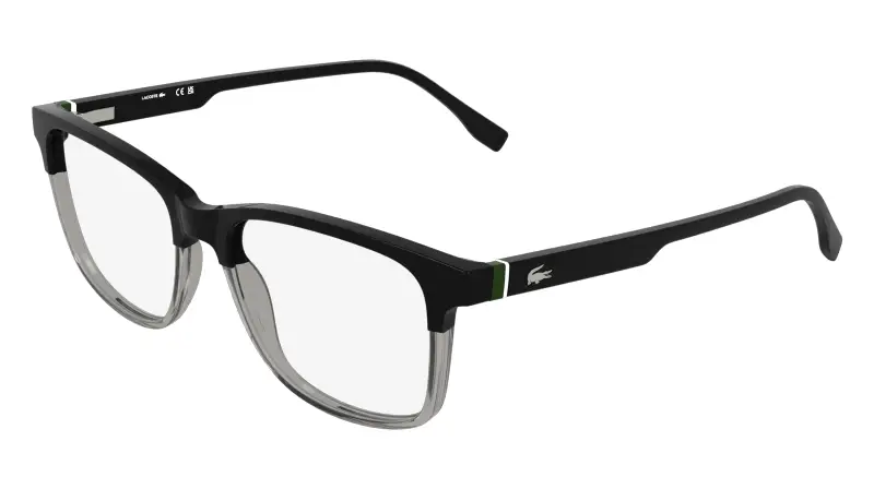 Uomo Lacoste L4002 001 Montature da vista Bio-iniettato Nero Squadrata Normale