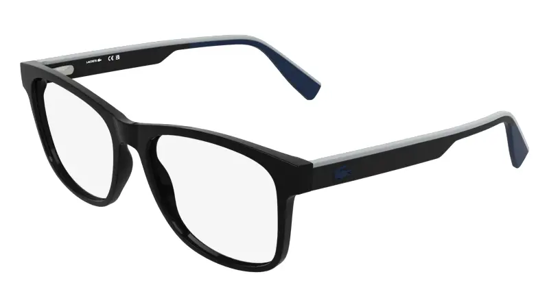 Uomo Lacoste L4004 001 Montature da vista Bio-iniettato Nero Squadrata Normale