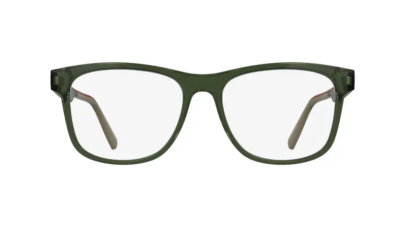 Uomo Lacoste L4004 275 Montature da vista Bio-iniettato Verde Squadrata Normale miniatura 2