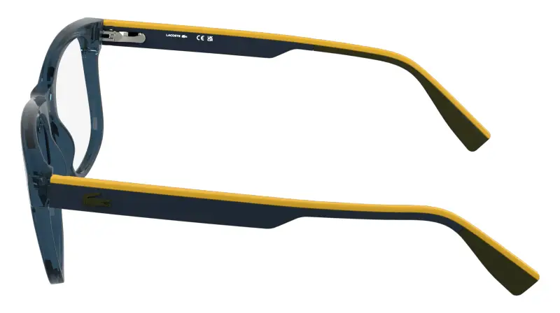 Uomo Lacoste L4004 410 Montature da vista Bio-iniettato Blu Squadrata Normale miniatura 3