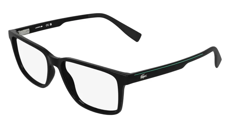 Uomo Lacoste L4005 001 Montature da vista Bio-iniettato Nero Squadrata Normale