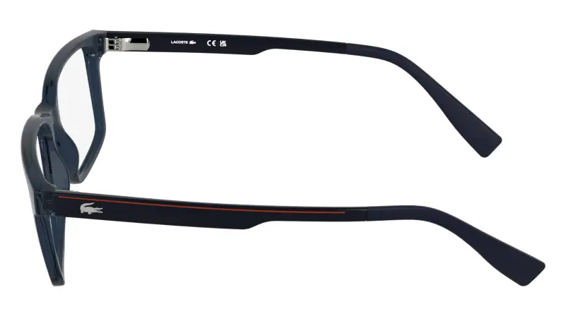 Uomo Lacoste L4005 410 Montature da vista Bio-iniettato Blu Squadrata Normale miniatura 3