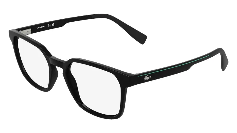 Uomo Lacoste L4006 001 Montature da vista Bio-iniettato Nero Squadrata Normale
