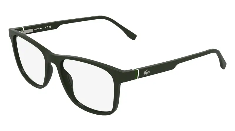 Uomo Lacoste L4007MAG-SET 301 Montature da vista Bio-iniettato Verde Squadrata Normale