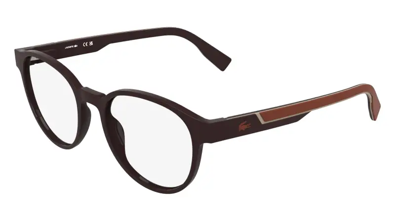 Uomo Lacoste L4009MAG-SET 601 Montature da vista Bio-iniettato Bordeaux Marrone Squadrata Normale