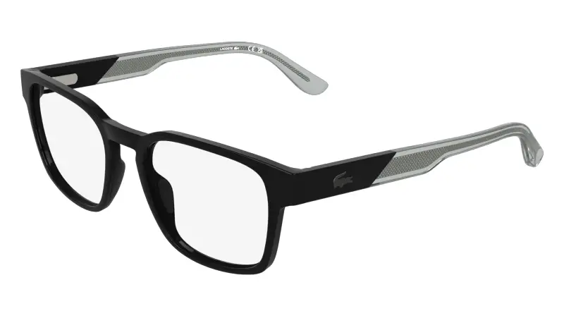 Uomo Lacoste L4010 001 Montature da vista Bio-iniettato Nero Squadrata Normale