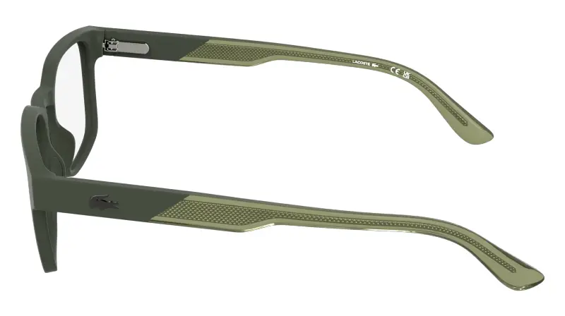 Uomo Lacoste L4010 275 Montature da vista Bio-iniettato Verde Squadrata Normale miniatura 3