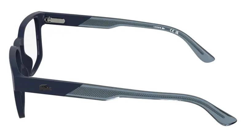 Uomo Lacoste L4010 410 Montature da vista Bio-iniettato Blu Squadrata Normale miniatura 3