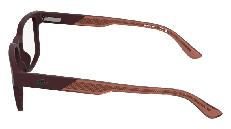 Uomo Lacoste L4010 601 Montature da vista Bio-iniettato Bordeaux Squadrata Normale miniatura 3