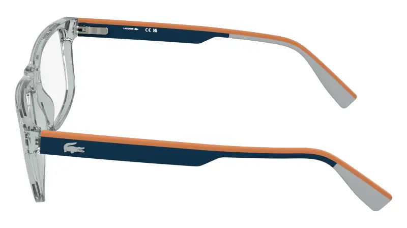 Uomo Lacoste L4011 035 Montature da vista Bio-iniettato Grigio Squadrata Normale miniatura 3