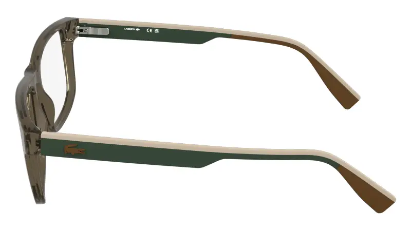 Uomo Lacoste L4011 200 Montature da vista Bio-iniettato Marrone Squadrata Normale miniatura 3