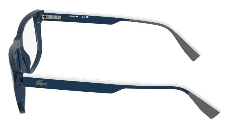 Uomo Lacoste L4011 410 Montature da vista Bio-iniettato Blu Squadrata Normale miniatura 3