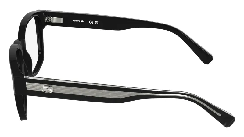Uomo Lacoste L4012 001 Montature da vista Bio-iniettato Nero Squadrata Normale miniatura 3