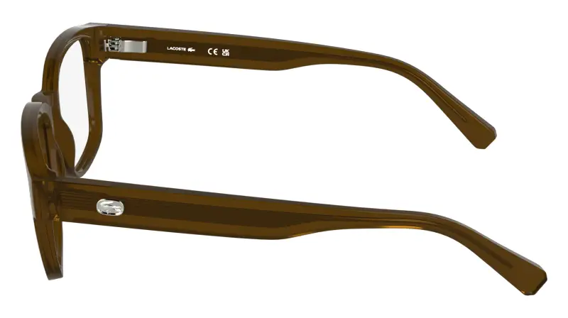 Uomo Lacoste L4012 200 Montature da vista Bio-iniettato Marrone Squadrata Normale miniatura 3