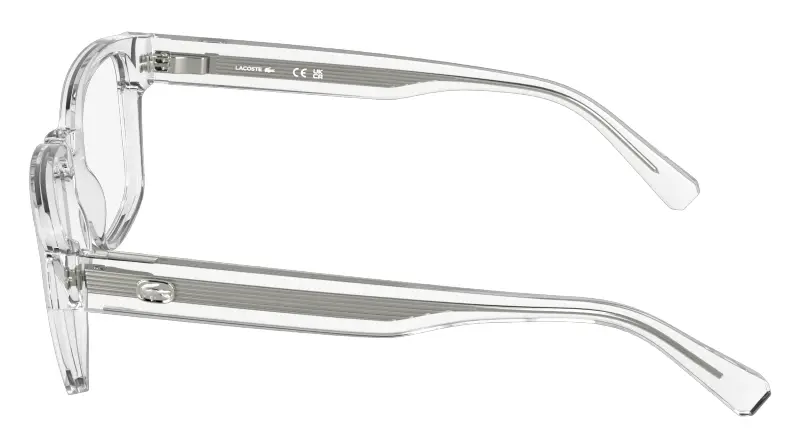 Uomo Lacoste L4012 970 Montature da vista Bio-iniettato Trasparente Squadrata Normale miniatura 3