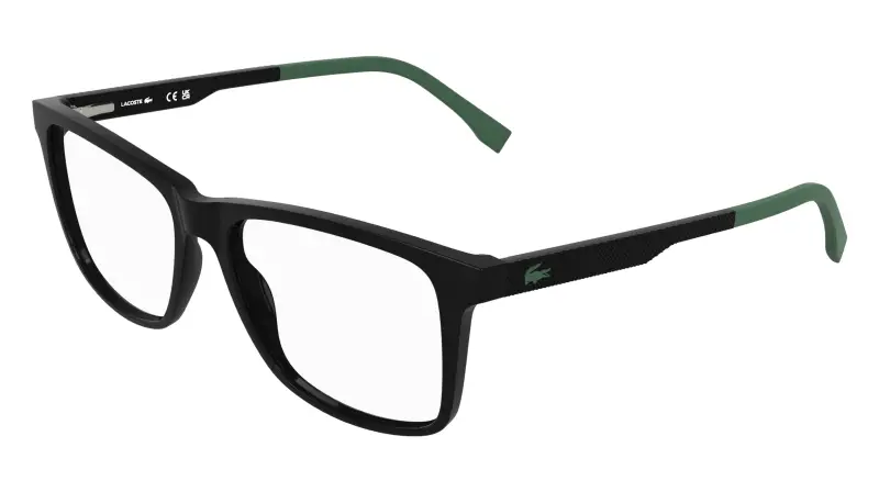 Uomo Lacoste L4013 001 Montature da vista Bio-iniettato Nero Squadrata Normale