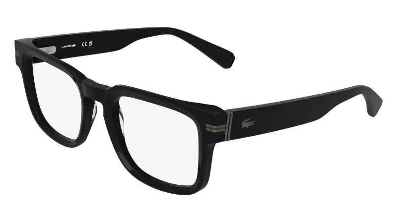 Uomo Lacoste L4016 001 Montature da vista Acetato Nero Squadrata Normale