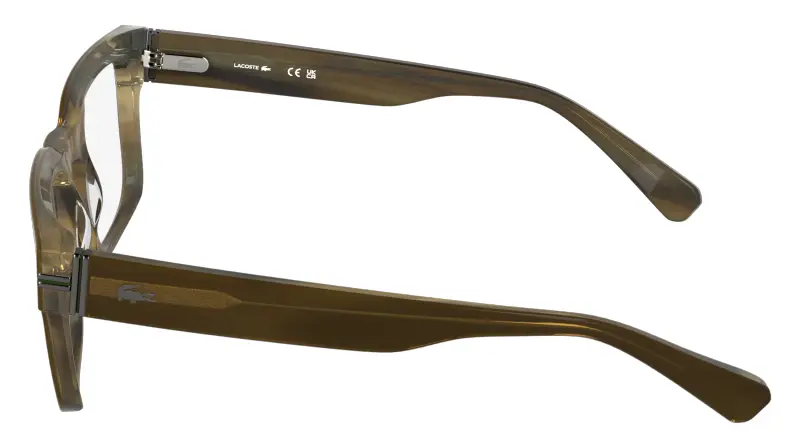 Uomo Lacoste L4016 210 Montature da vista Acetato Marrone Squadrata Normale miniatura 3