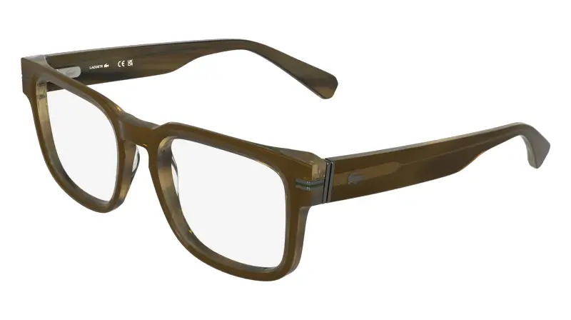 Uomo Lacoste L4016 210 Montature da vista Acetato Marrone Squadrata Normale