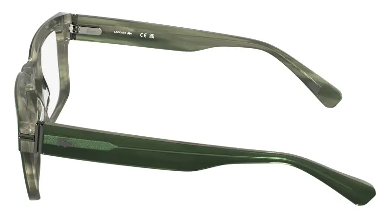 Uomo Lacoste L4016 301 Montature da vista Acetato Verde Squadrata Normale miniatura 3