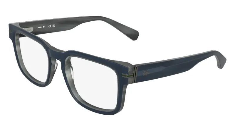 Uomo Lacoste L4016 410 Montature da vista Acetato Blu Squadrata Normale