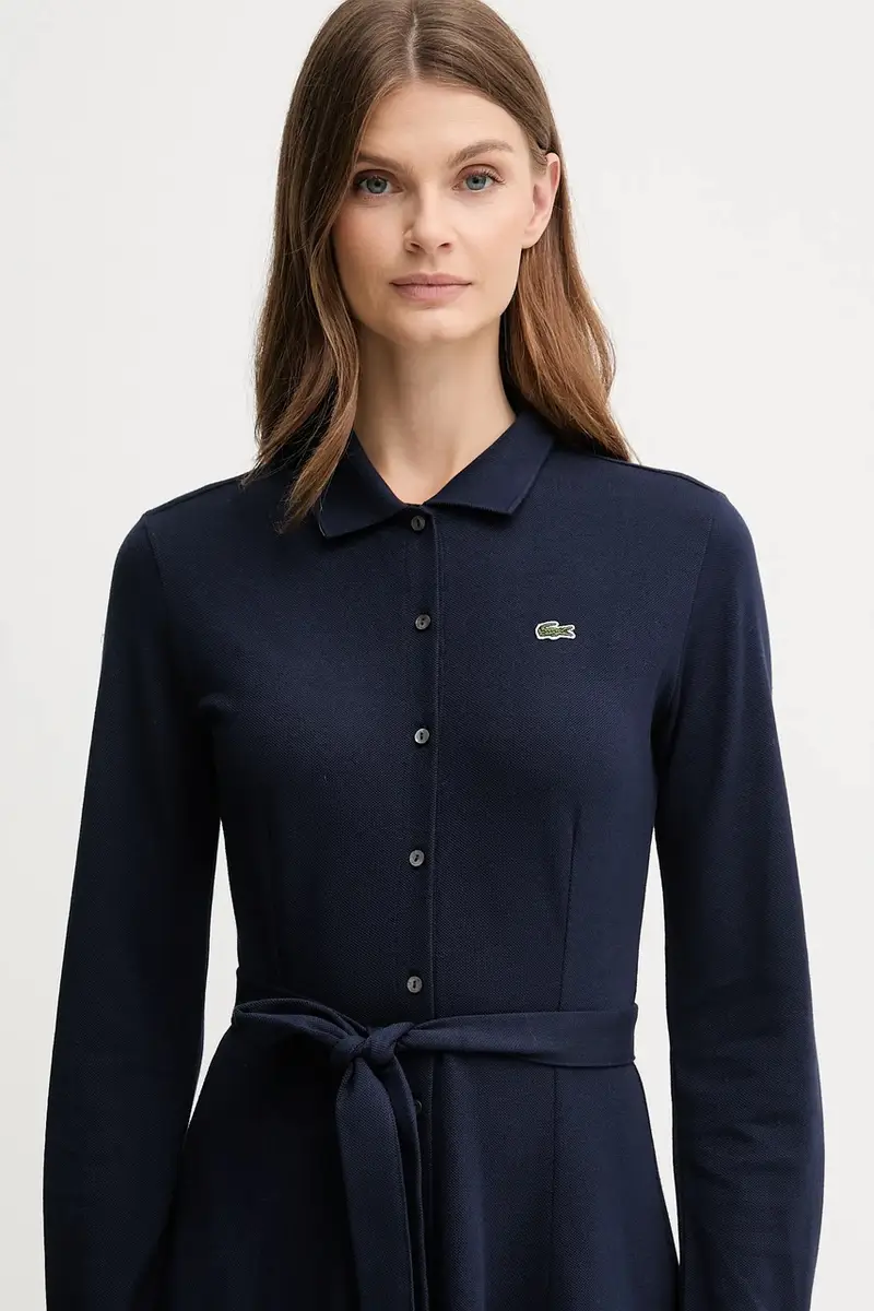 vestito in cotone colore blu navy EF5299 miniatura 4