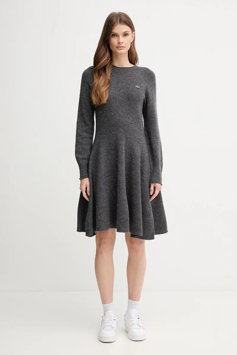 vestito in lana colore grigio EF4161 miniatura 2