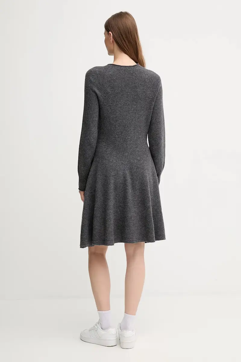 vestito in lana colore grigio EF4161 miniatura 3