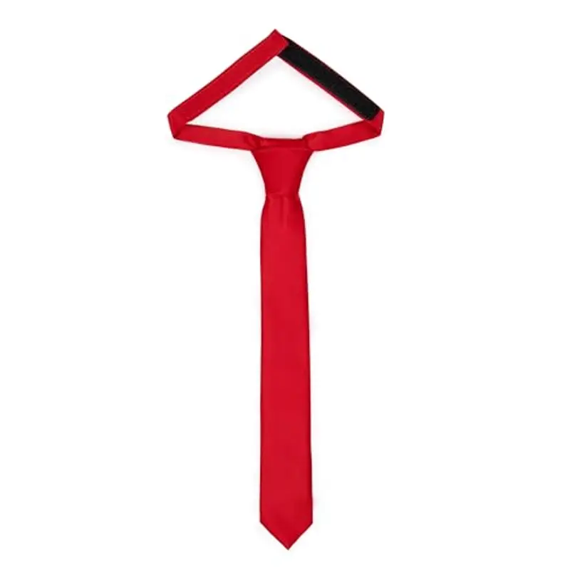 Ladeheid Cravatta per bambini per ragazzi - Look elegante opaco, Pre-legata con chiusura a strappo, Perfetta per