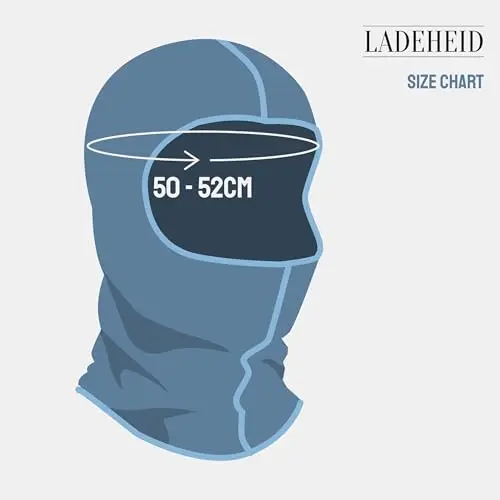 Ladeheid Passamontagna Termico Bambino e Bambina, Sottocasco Sci Bambino, Adatto agli Sport Invernali, Dimensione miniatura 3