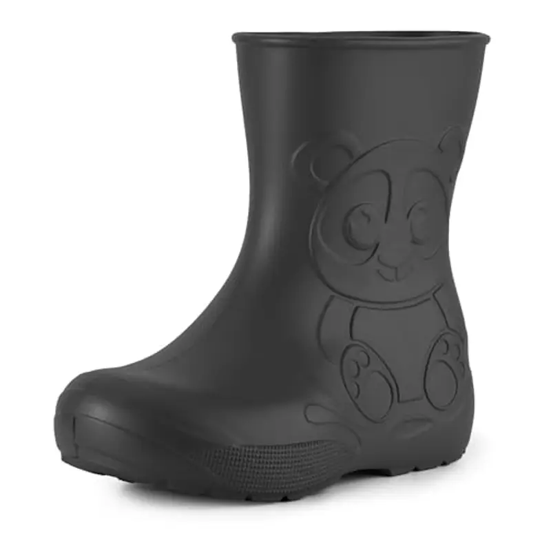 Ladeheid Stivali pioggia bambino e Bambina in EVA Stivaletti Pioggia per bambini in gomma e resistenti LA-CA-10 (Carbone, 30/31 EU)