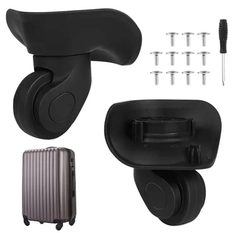 Lalago Coppia di Ruote per Valigia Piccole, Trolley di Ricambio Carpisa, Rotelle Rimovibili Universali, Bagaglio Silenziose per la Sostituzione e la Riparazione