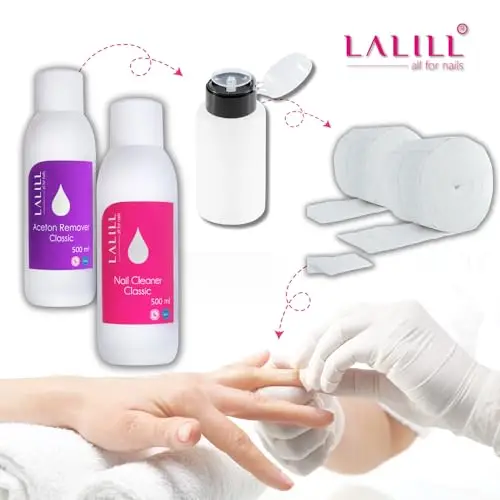 LALILL Dischetti in Cotone 500 pz - Pads Senza Pelucchi 8 Strati - Per Cleaner, Levasmalto, Tonico e Skincare miniatura 2
