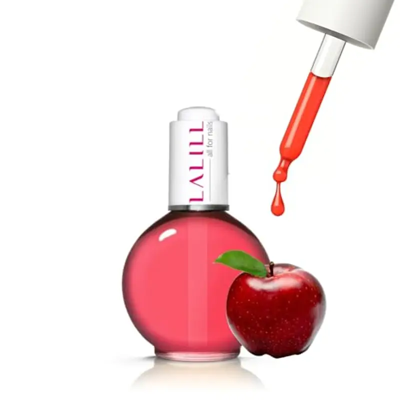 LALILL Olio Cuticole 75ml alla Mela - Cura per Unghie e Cuticole - Formula Vegana con Pipetta