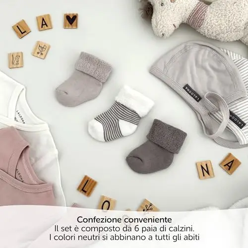 LaLoona baby bedding Calze Neonato Beige 3148826 miniatura 3