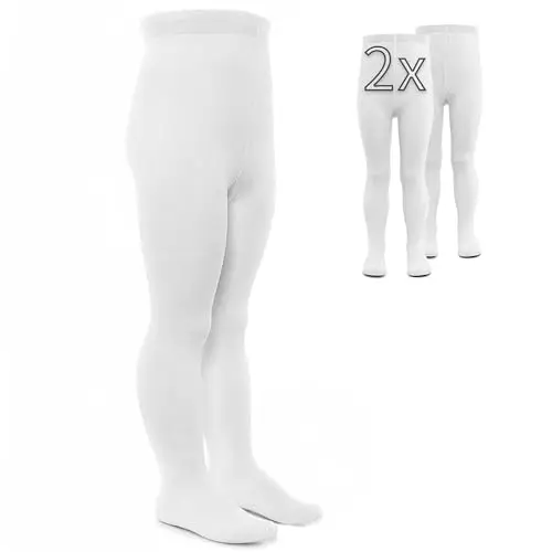 LaLoona - Set 2 paia Collant Bambina Colorate, Calzamaglia Bambina Cotone Elasticizzati, Calze Bambina Collant con