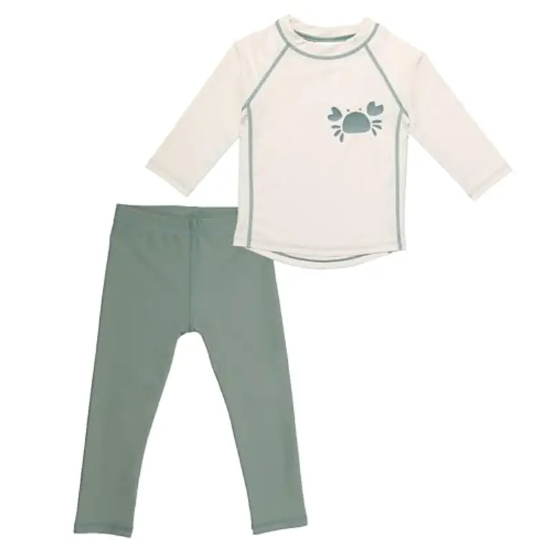 LaLoona Set Pantaloni Neonato e Maglia Mare con Protezione UV - Abbigliamento Neonato Costume Bagno con UPF 80+ - Asciugatura Rapida e Testato Oeko-Tex Standard 100 - (74-80 cm)