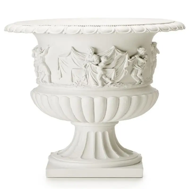 Vaso Decorativo Bianco In Ceramica - Lamart