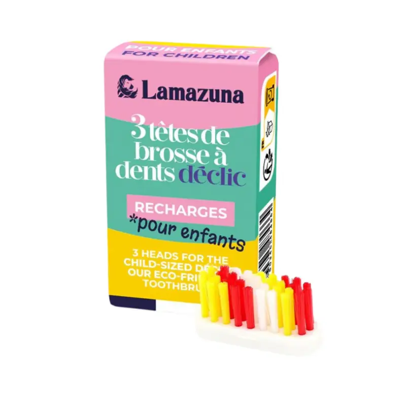 Set 3 Testine per Spazzolini da Denti per Bambini, 6 g