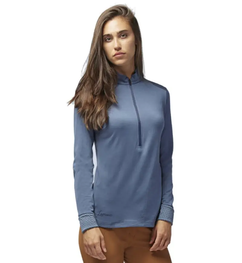 Alexandra Long Sleeve Zip - felpa - donna Blue