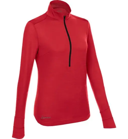 Alexandra Long Sleeve Zip - felpa - donna Red