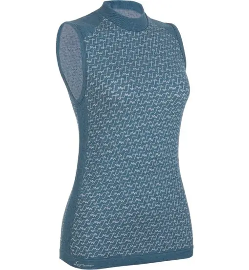 Alice Cashmere Baselayer - top - donna Blue