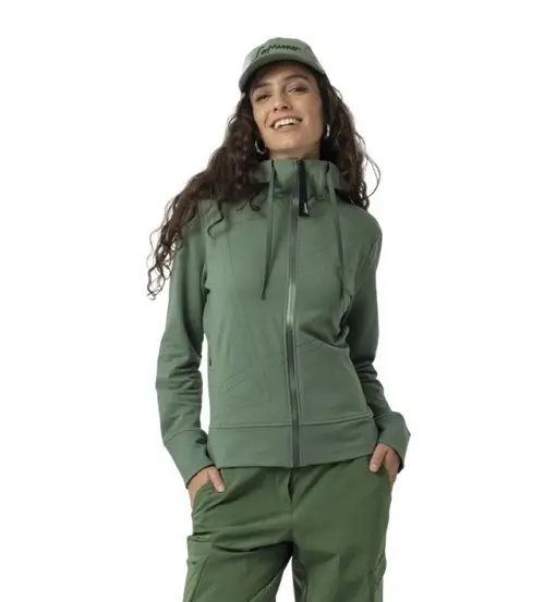 Erika Full Zip Hoodie - felpa con cappuccio - donna Green